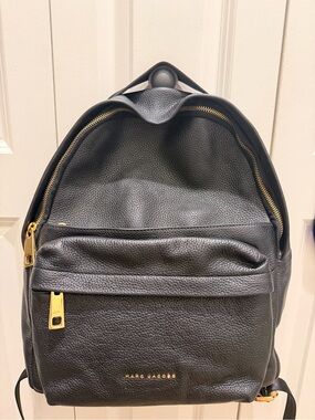 Marc Jacobs Black Leather Backpack